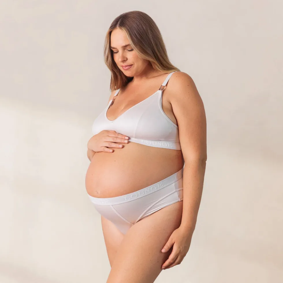 Nurture Soutien-Gorge d’Allaitement & String/Culotte Ensemble - Crème