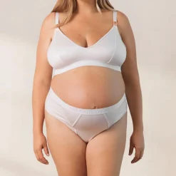 Nurture Soutien-Gorge d’Allaitement & String/Culotte Ensemble - Crème