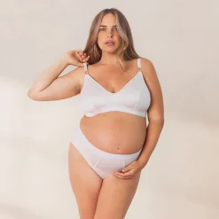 Nurture Soutien-Gorge d’Allaitement & String/Culotte Ensemble - Crème
