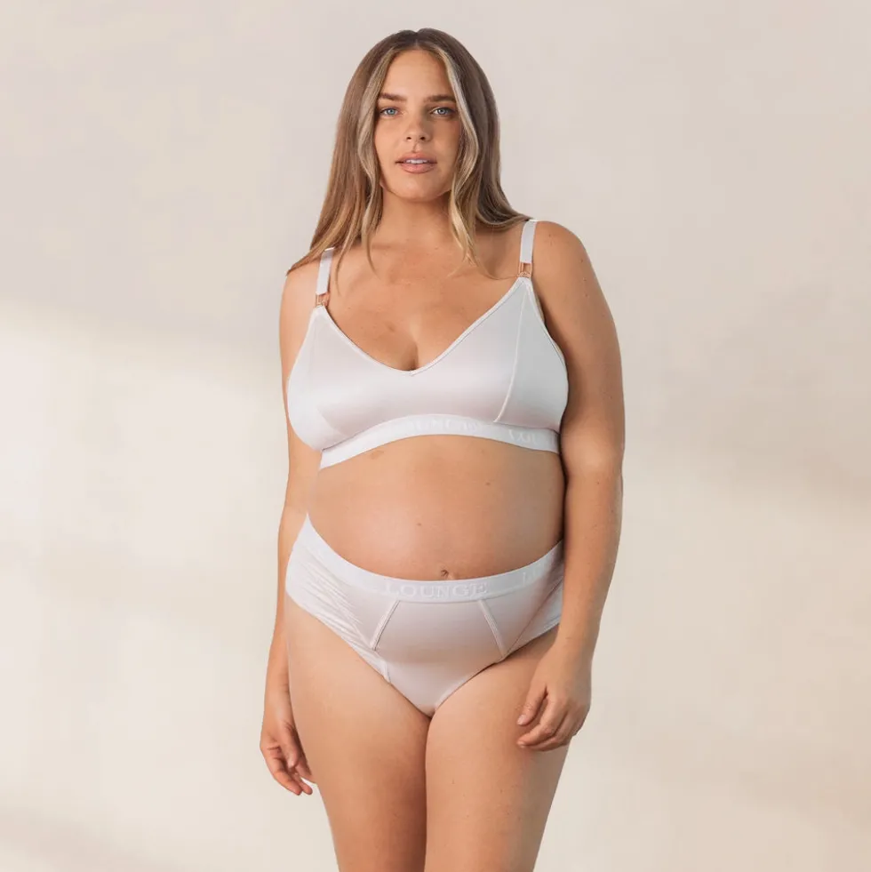Nurture Soutien-Gorge d’Allaitement & String/Culotte Ensemble - Crème