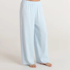 Pantalon de Pyjama Crinkle - Bleu