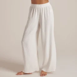 Pantalon de Pyjama Crinkle - Blanc