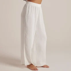 Pantalon de Pyjama Crinkle - Blanc