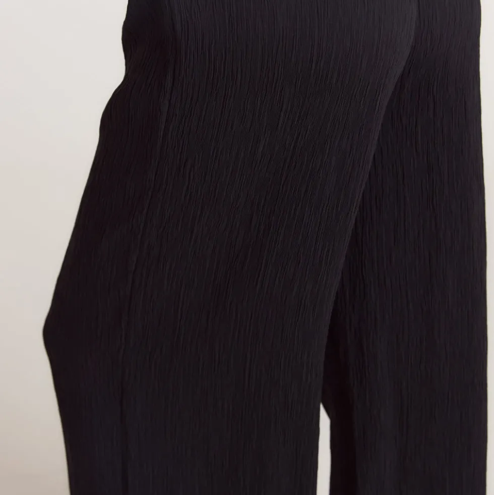 Pantalon de Pyjama Crinkle - Noir