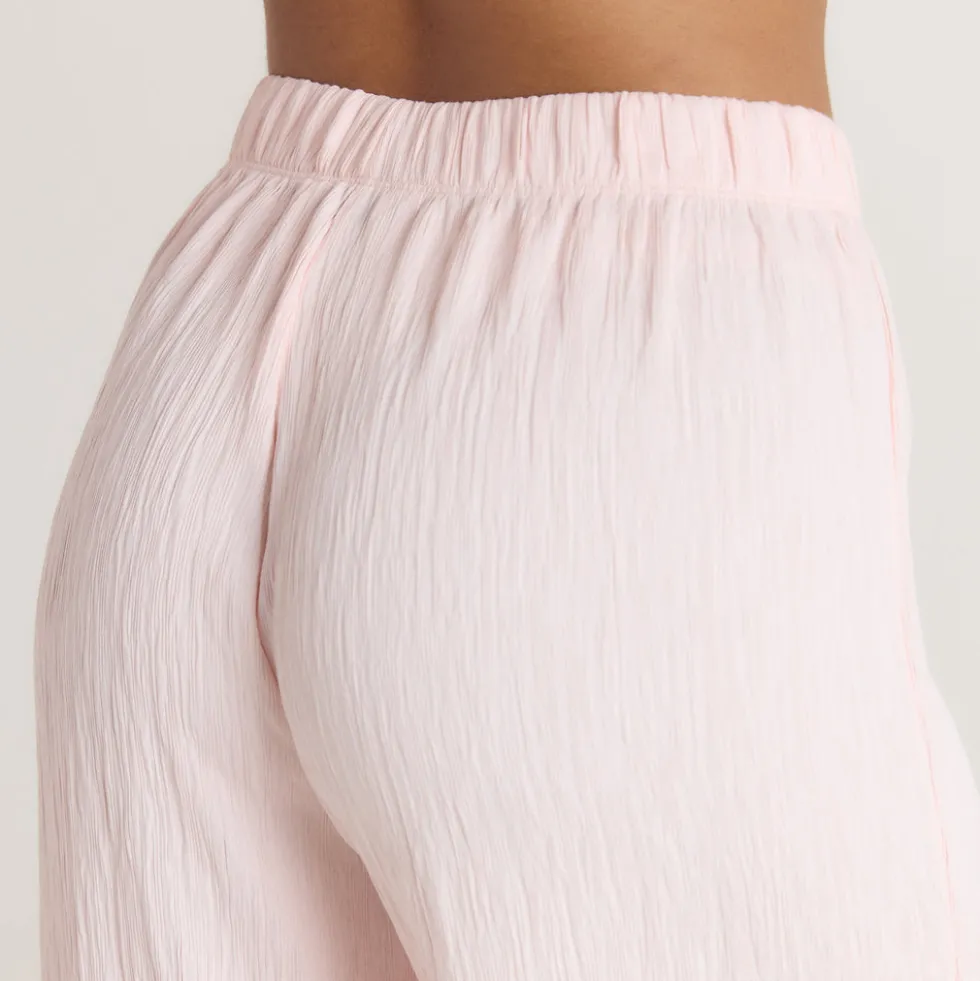 Pantalon de Pyjama Crinkle - Rose