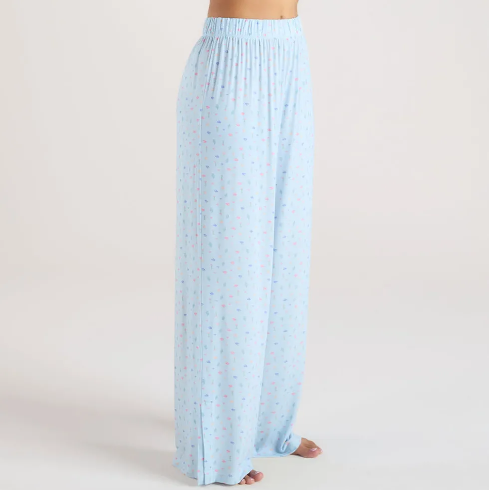 Pantalon de Pyjama en Modal - Bleu Floral