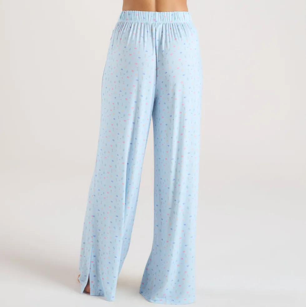 Pantalon de Pyjama en Modal - Bleu Floral