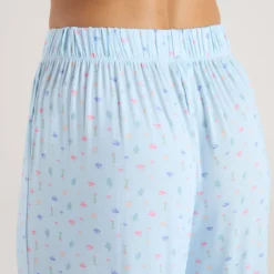Pantalon de Pyjama en Modal - Bleu Floral
