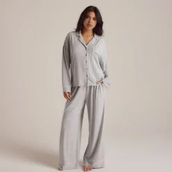 Pantalon de Pyjama en Modal - Gris Chiné