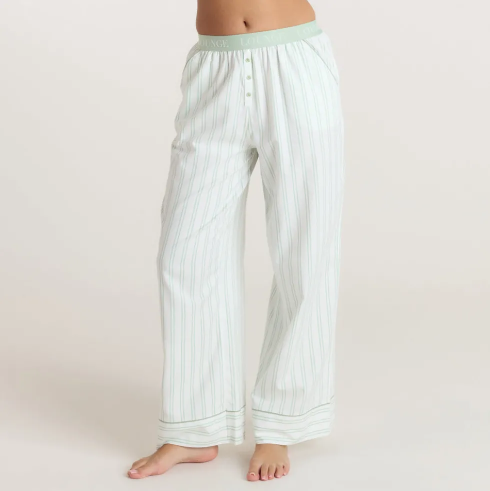 Pantalon de Pyjama Henley Gui - Sauge