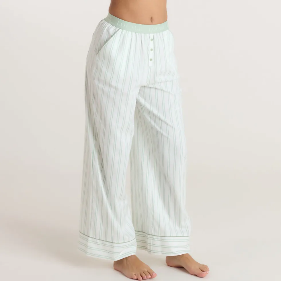 Pantalon de Pyjama Henley Gui - Sauge