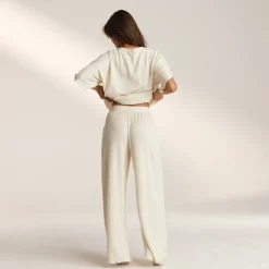 Pantalon de Pyjama Soft Waffle - Cream