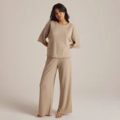 Pantalon de Pyjama Soft Waffle - Beige