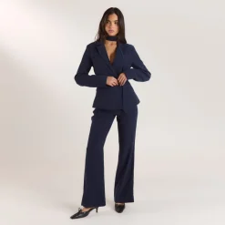 Pantalon Droit Style 90s - Bleu Marine