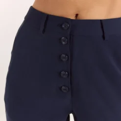 Pantalon Droit Style 90s - Bleu Marine