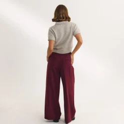 Pantalon Large - Laque cerise