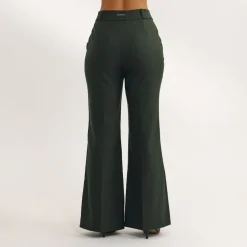 Pantalon Évasé - Vert Foncé
