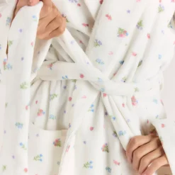 Peignoir - Blanc Floral