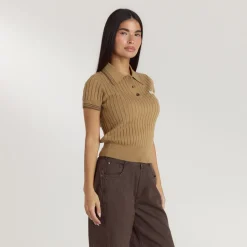 Polo en Maille - Beige
