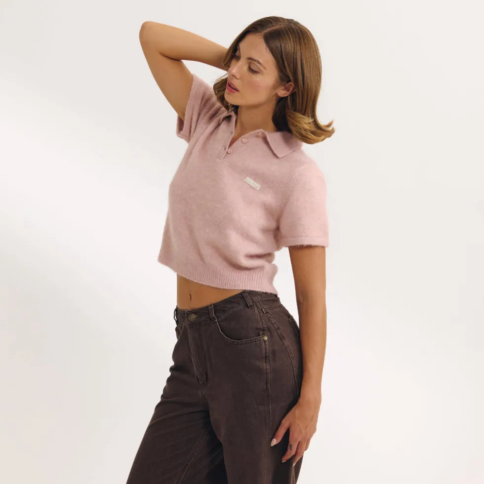 Polo Tricoté - Rose