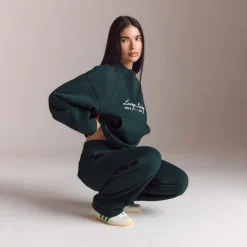 Pull avec Quart de Zip Lounge Living - Vert Forêt