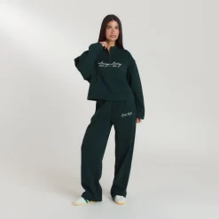 Pull avec Quart de Zip Lounge Living - Vert Forêt
