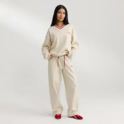 Pull à Col en V - Flocon d'Avoine