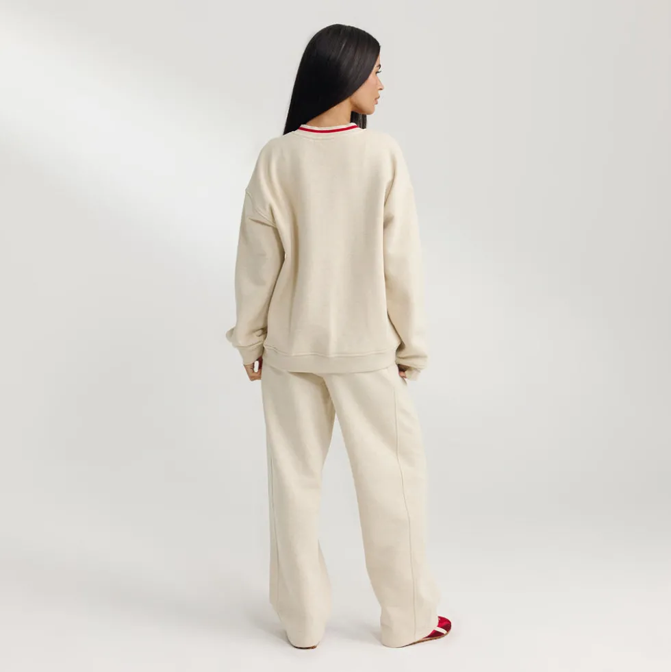 Pull à Col en V - Flocon d'Avoine