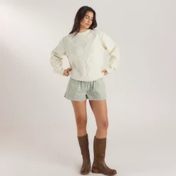 Pull Torsadé - Crème