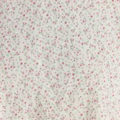 Robe Courte à Plis et Dentelle - Crème Florale