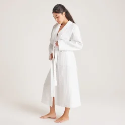 Robe de Chambre Waffle - Blanc