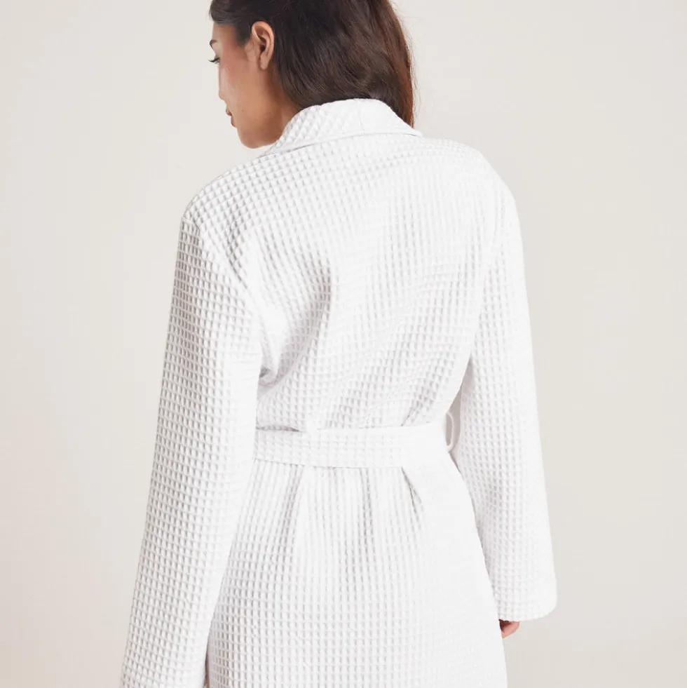 Robe de Chambre Waffle - Blanc