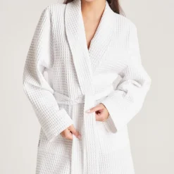 Robe de Chambre Waffle - Blanc