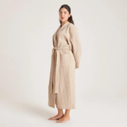 Robe de Chambre Waffle - Vison
