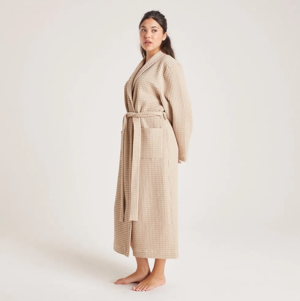 Robe de Chambre Waffle - Vison