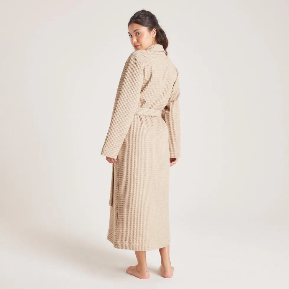 Robe de Chambre Waffle - Vison