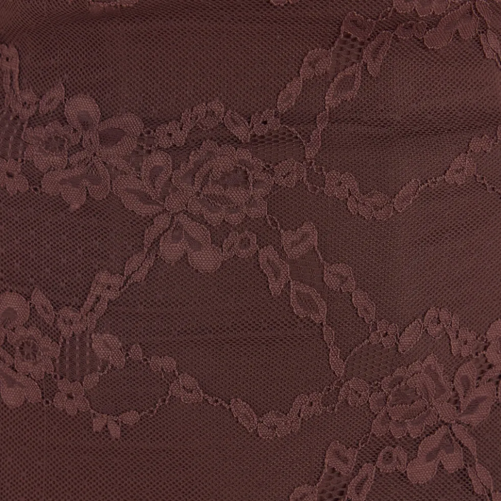 Robe Longue avec Body Blossom - Chocolat