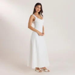 Robe Maxi Corset - Blanc