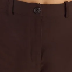 Short Ajusté Taille Haute - Chocolat