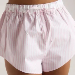 Short de Pyjama Bloom & Stripe - Rose