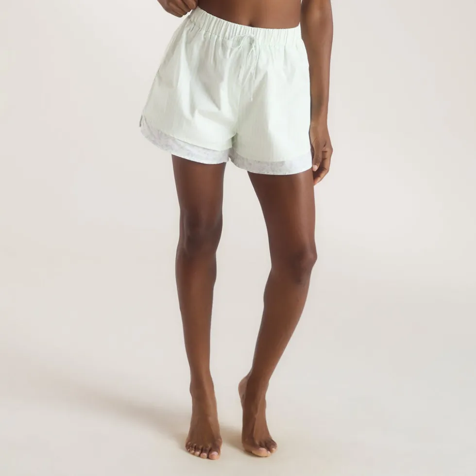 Short de Pyjama Bloom & Stripe - Sauge