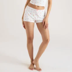 Short de Pyjama en Modal - Fruits Blancs