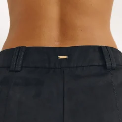 Short en Daim - Noir