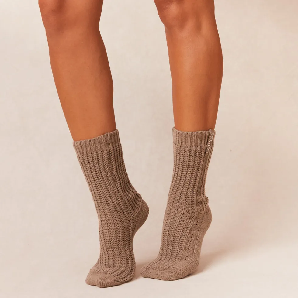 Snooze Chaussettes Tricotées - Nude