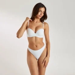 Soutien-gorge à Armatures Sans Bretelles - Blanc