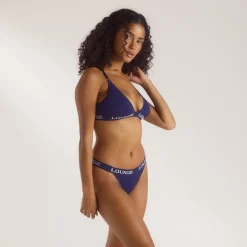 Soutien-gorge Bamboo Triangle - Bleu Marine