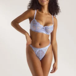 Soutien-Gorge Blossom Bicolore - Bleu Barbeau
