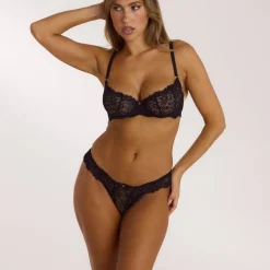Soutien-gorge Flutter Plunge - Noir