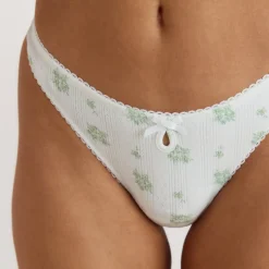Strings en Pointelle (lot de 3) - Motif Neutre