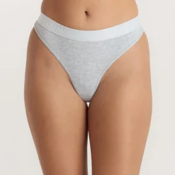 String Soft Ribbed - Gris chiné